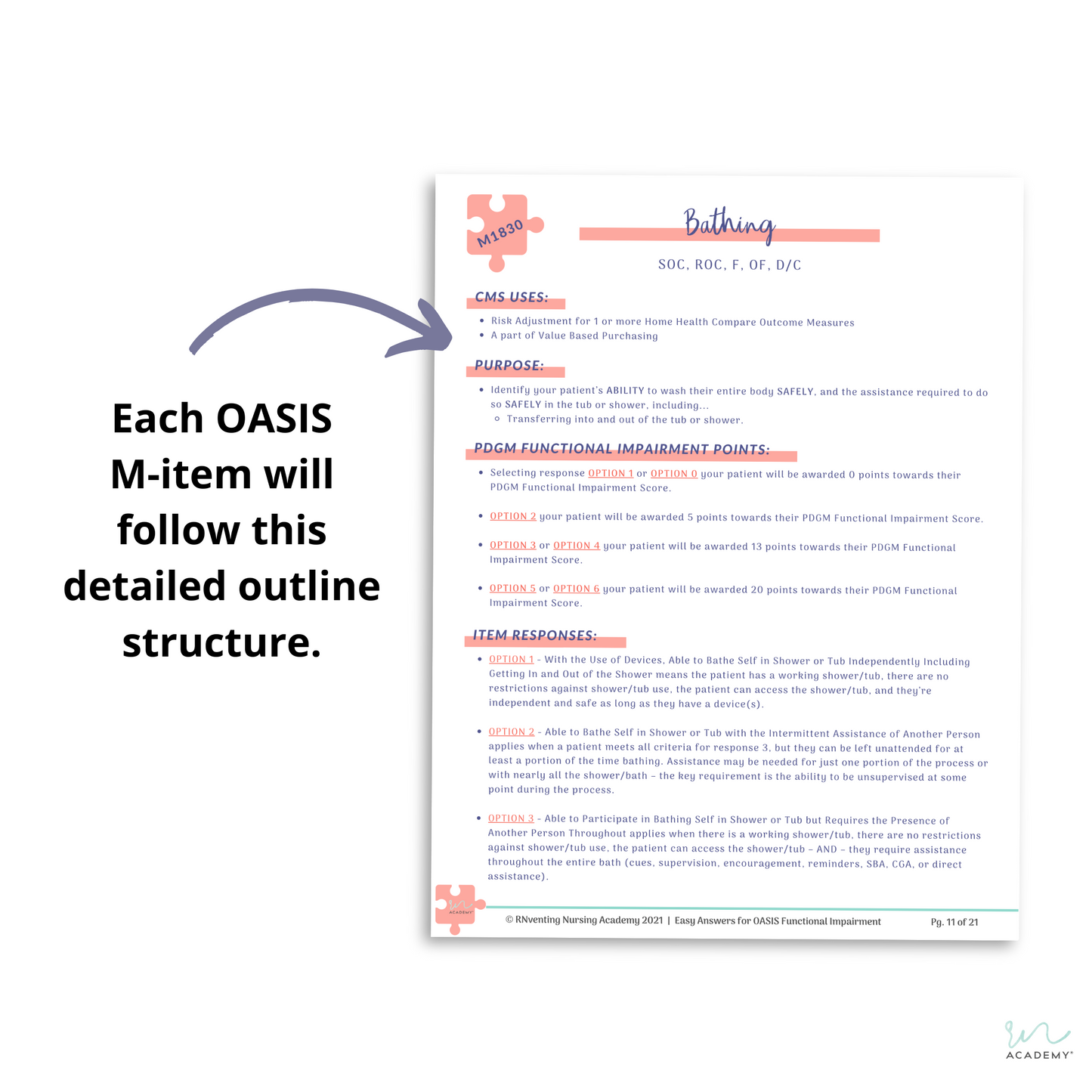 Easy Answers™ for OASIS-E Functional Impairment + Home Health Nurses