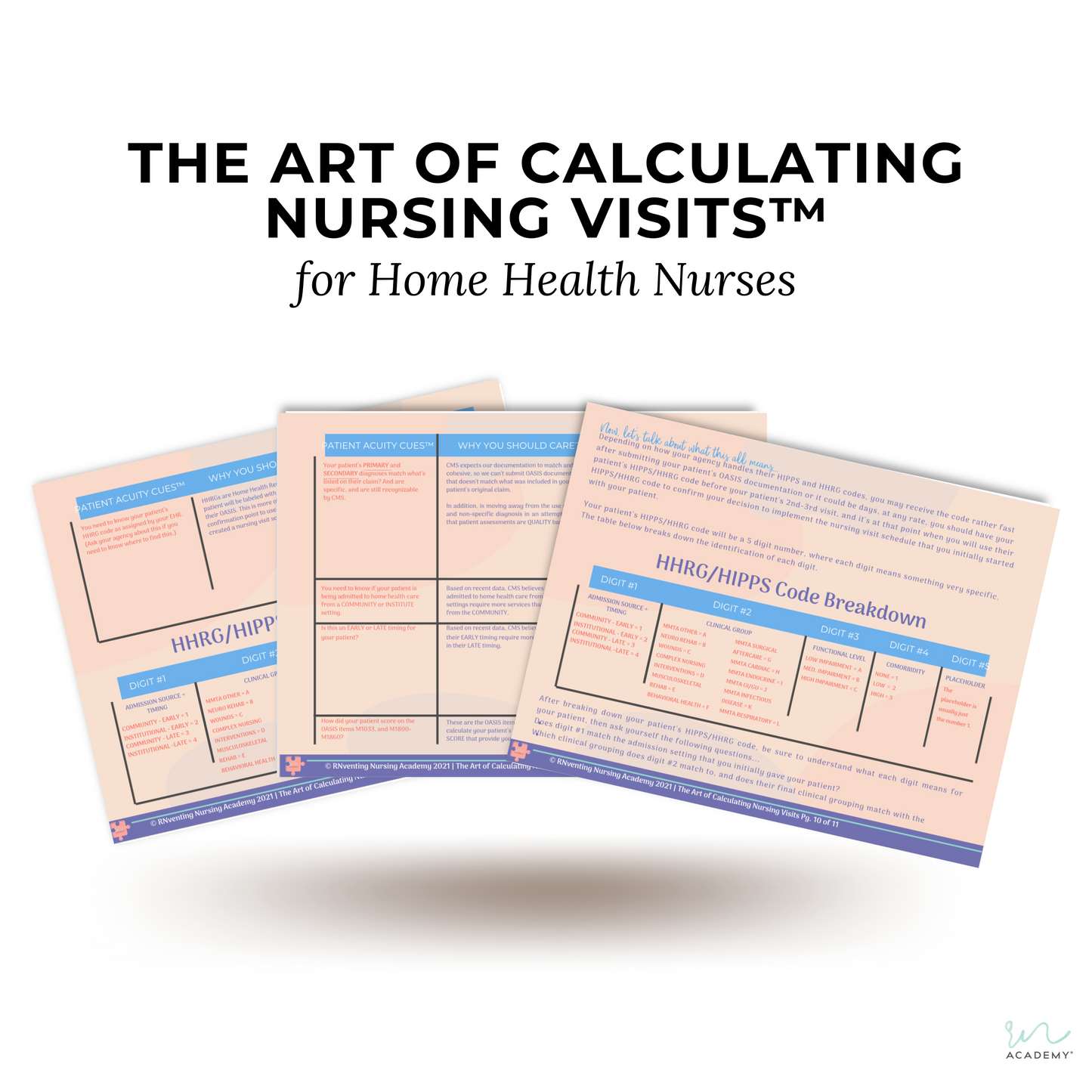 The Art of Calculating Nursing Visits™, Easy Answers for OASIS Functional and BIMS Scores™, and Nursing Visit Calculator Bundle